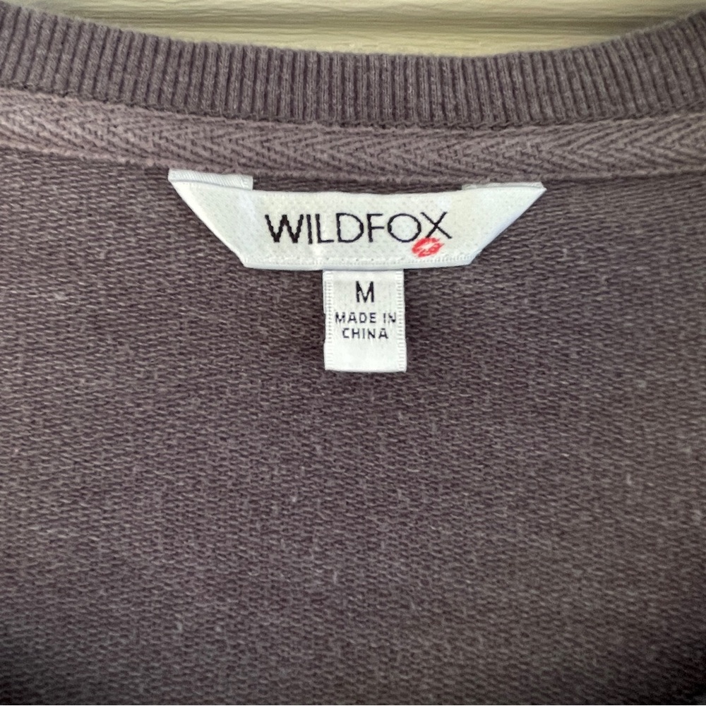 Wildfox Easy Does It Rainbow Gray Pullover Sweats… - image 5